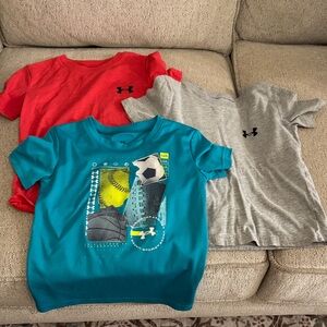 Under Armour Kids Short-Sleeve Tees - Teal, Red & Gray